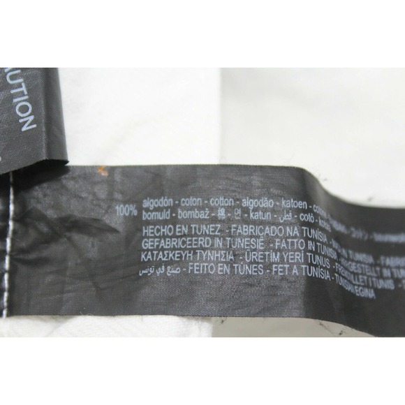 Zara Women's Off White Denim Raw Cut Off Edges Distressed Mini Skirt Size Small - Picture 4 of 8